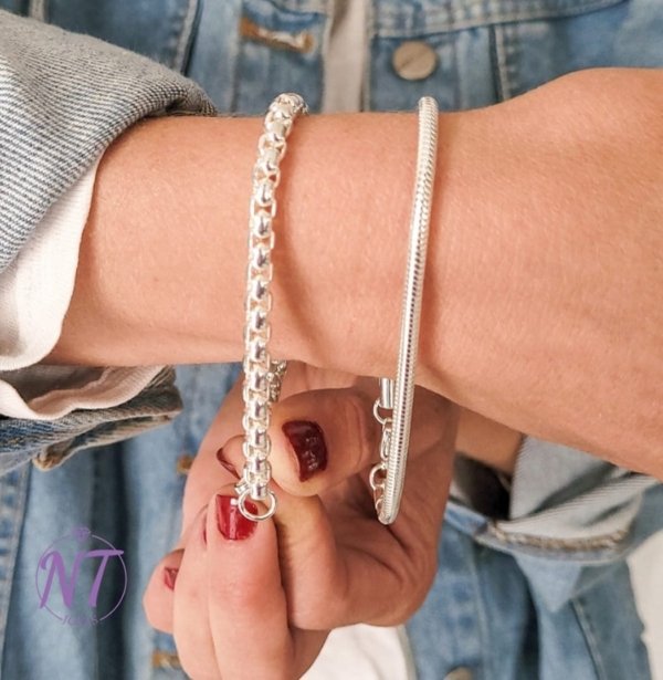 Pulsera Rolo - Plata 925