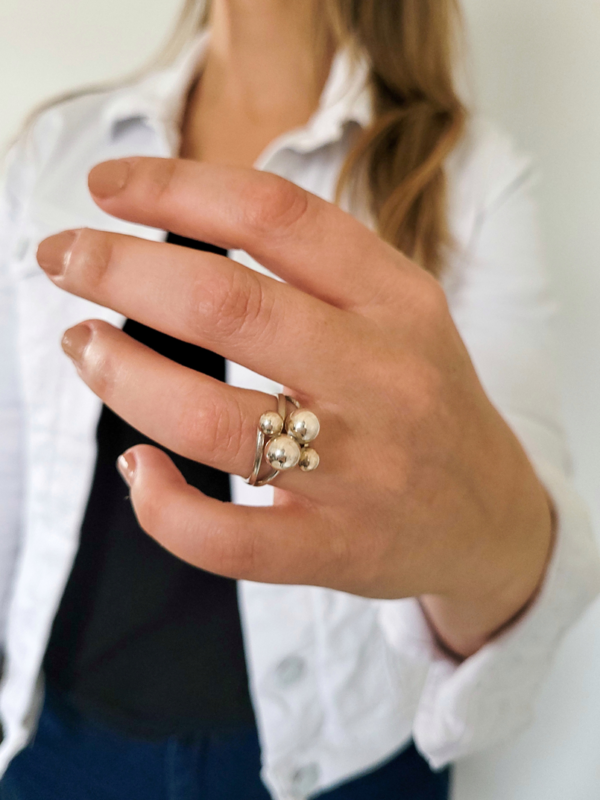 Anillo de la abundancia en plata 925