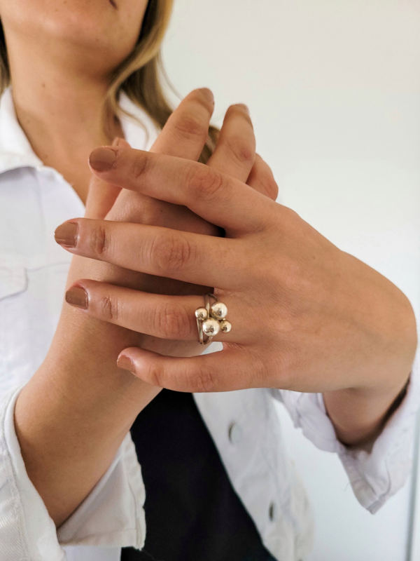 Anillo de la abundancia en plata 925