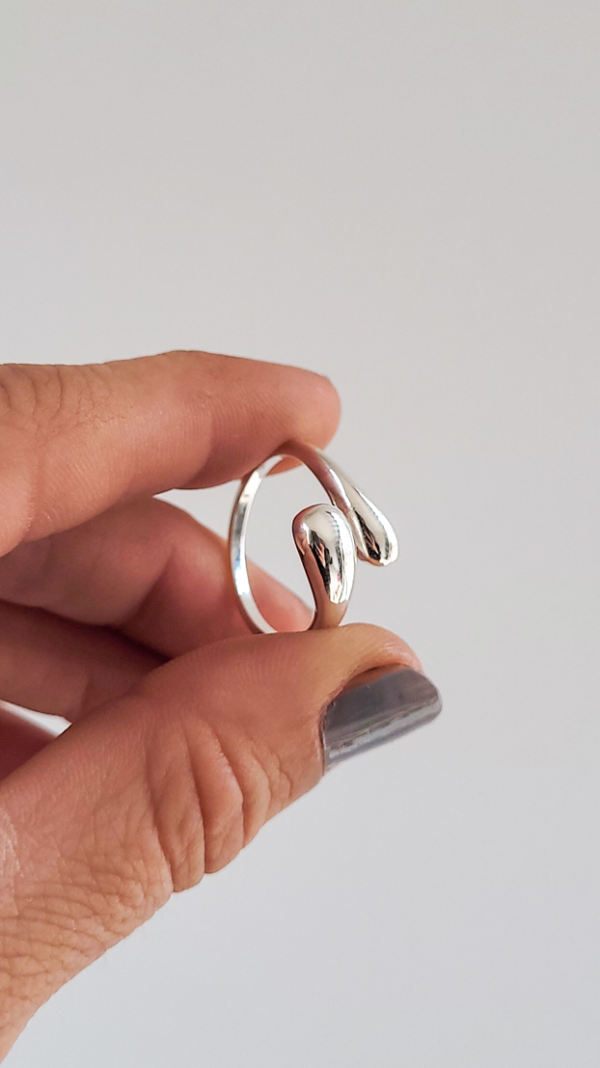 Anillo Gota en plata 925