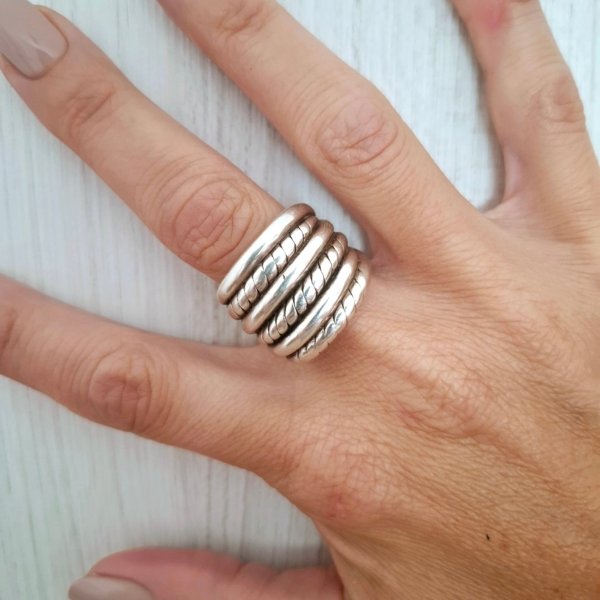 Anillo Mega - Plata Inflada 925