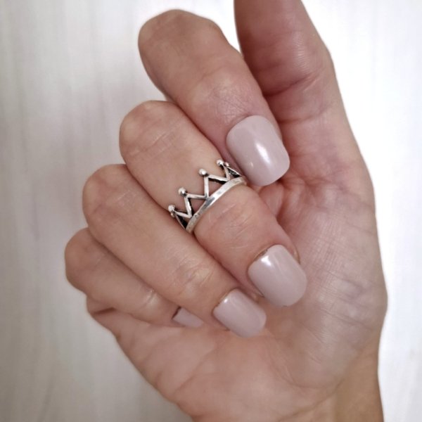 Anillo Midi Corona Anillo Midi Corona Regulable - Plata 925