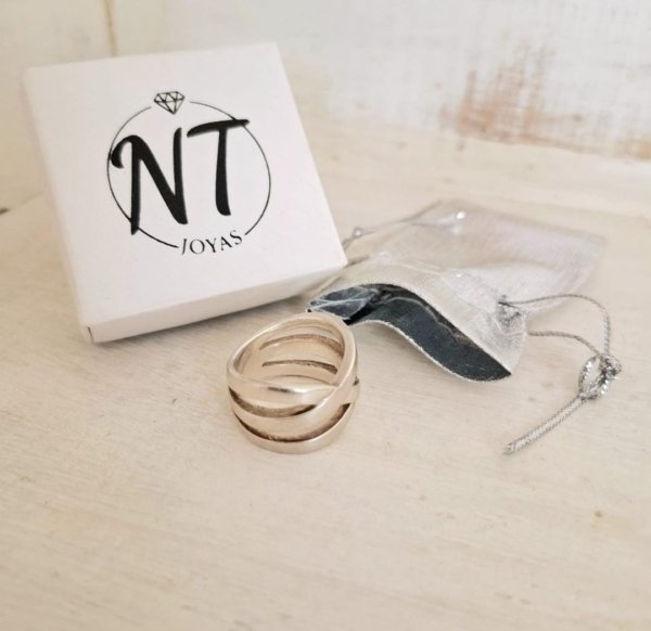 Anillo Entrelazos - Plata 925