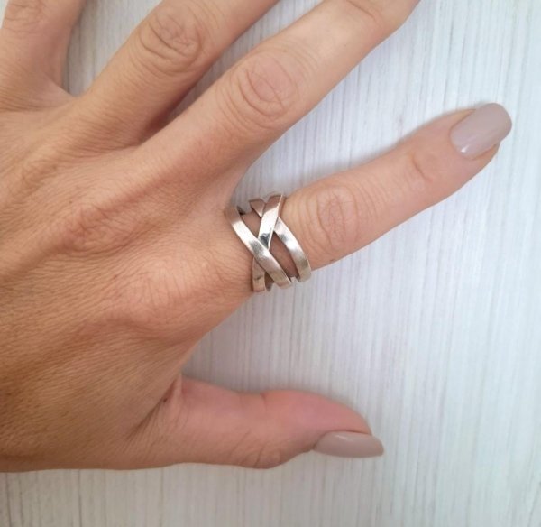 Anillo Entrelazos - Plata 925