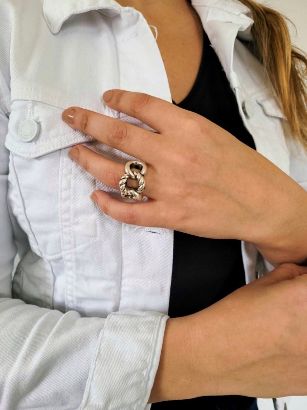 Anillo Trenzado - Plata Inflada 925