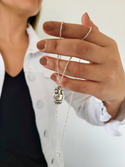 Dije Búho - Plata Inflada 925