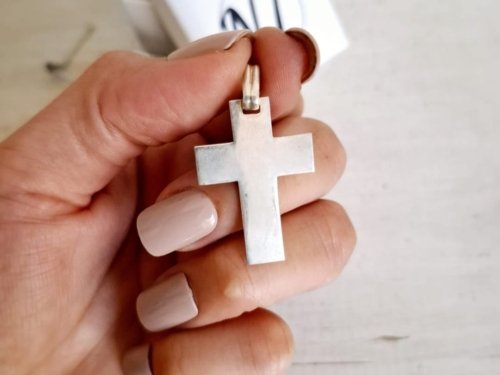 Dije Cruz Ancha - Plata 925