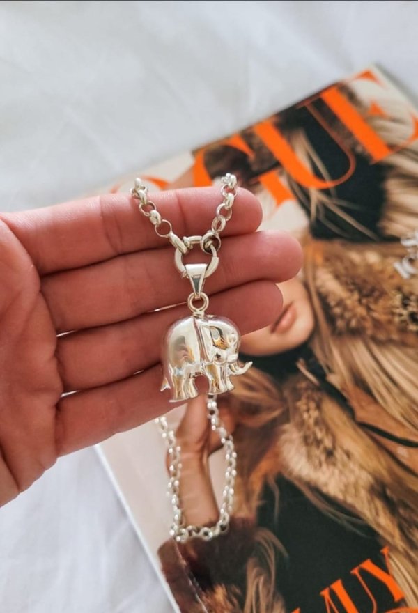 Dije Elefante - Plata Inflada 925