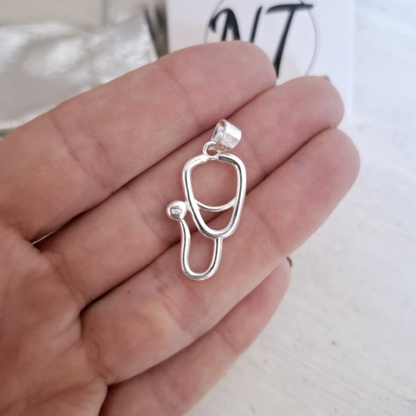 Dije Estetoscopio - Plata 925