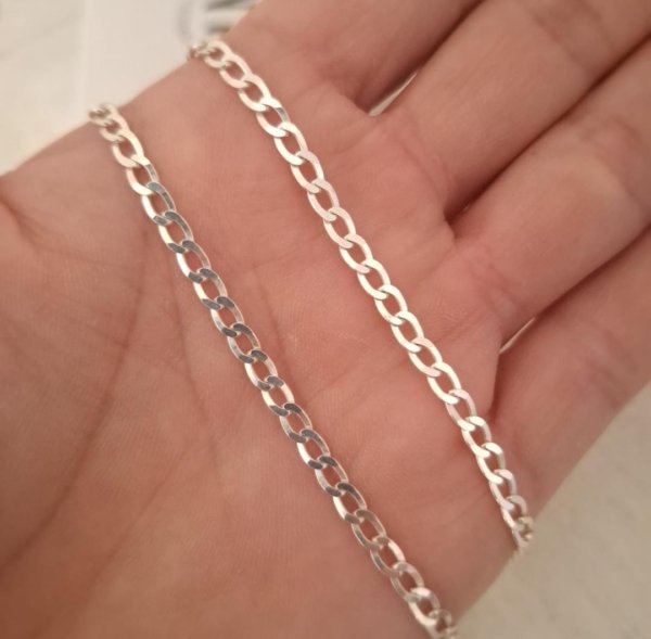 Cadena Figaro - Plata 925