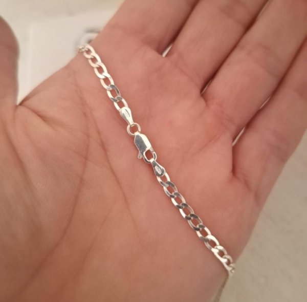 Cadena Figaro - Plata 925