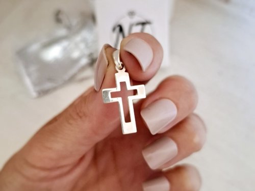 Dije Cruz Calada - Plata 925