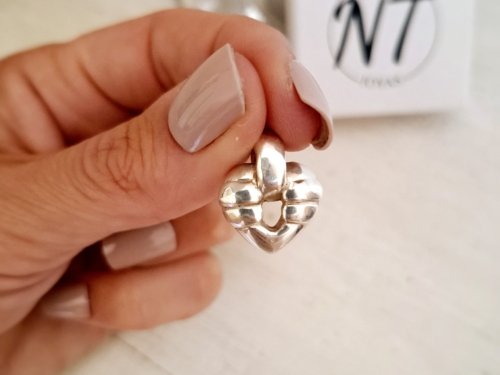 Dije Corazón - Plata Inflada 925