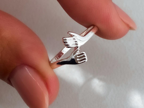 Anillo Abrazo - Acero Blanco1 Anillo Abrazo - Acero Blanco