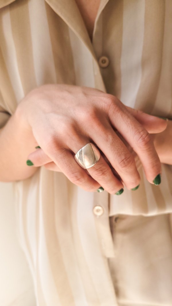 Anillo Banda - Plata 925