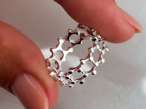 Anillo Lugui en Acero Blanco1 Anillo Lugui en Acero Blanco