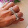 Anillo Triple con Strass