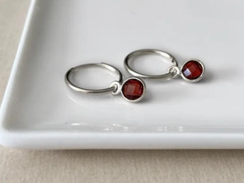 Argolla Niger con cristal en plata 925