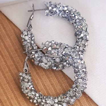 Argollas Brillantes Gruesas