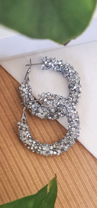 Argollas Brillantes Gruesas