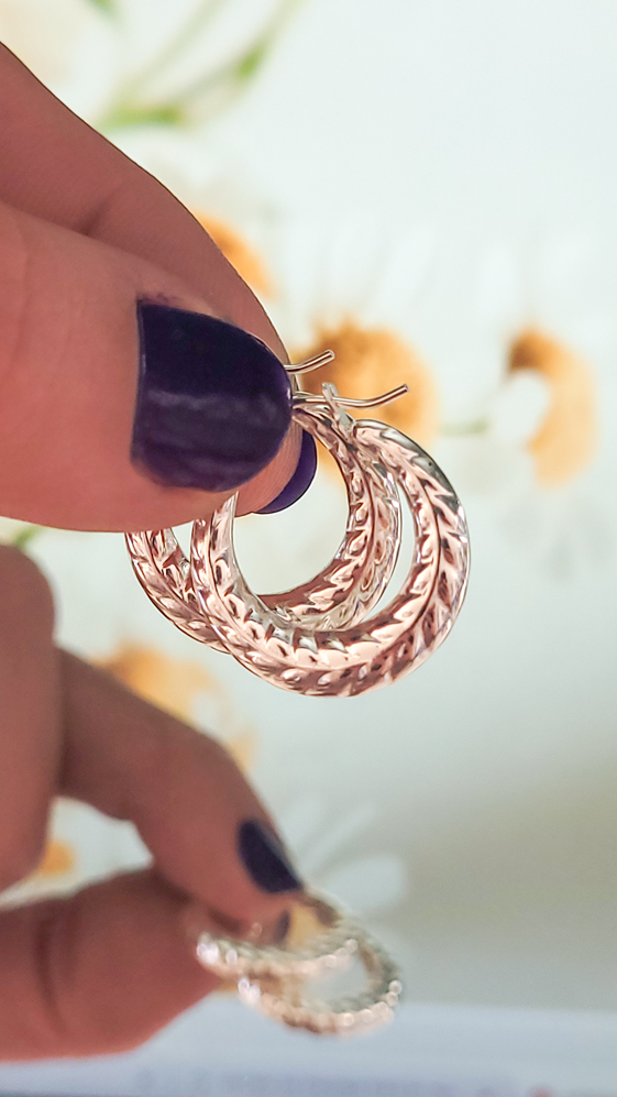 Argollas Ro - Acero Blanco