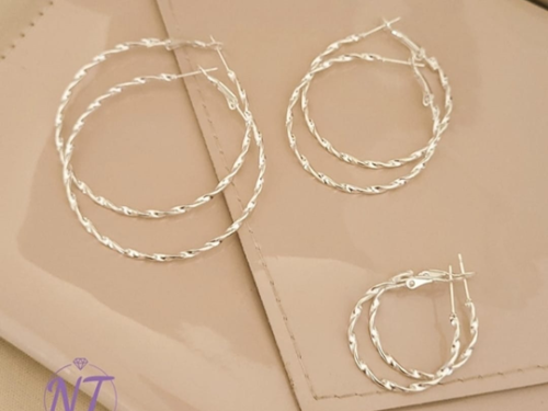 Argollas Tourbillon en Acero Blanco