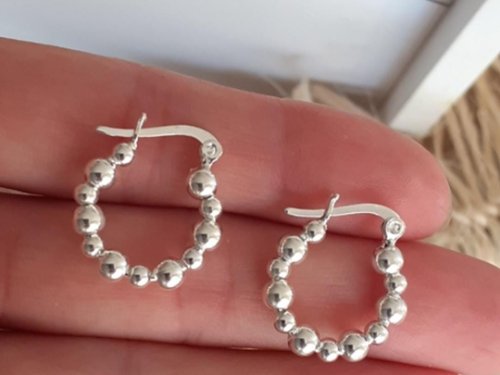 Argollas de la abundancia en plata 925