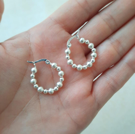 Argollas de la abundancia en plata 925