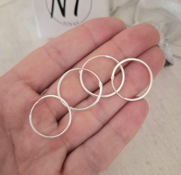 Argollas Clásicas por Unidad - Plata 925