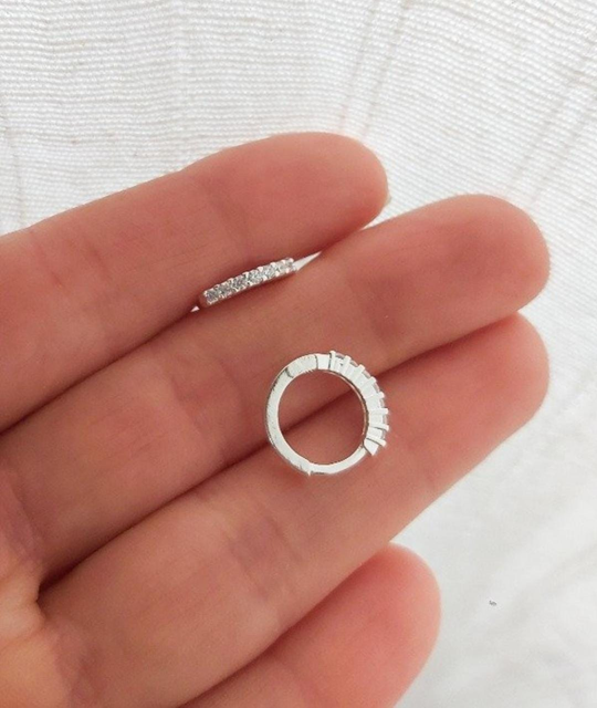 Aro Cuff Bidu con Cristal - Plata 925