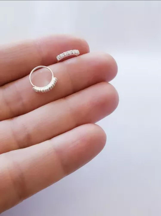 Aro Cuff Bidu con Cristal - Plata 925