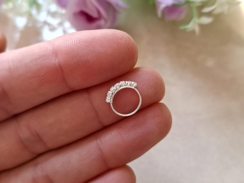 Aro Cuff Bidu con Cristal2 Aro Cuff Bidu con Cristal - Plata 925