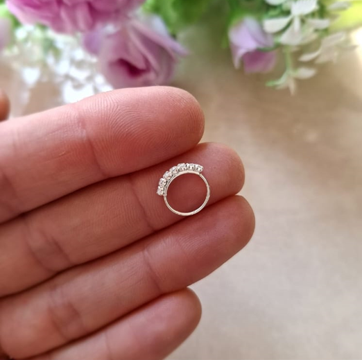 Cuff Bidu con Cristal - Plata 925