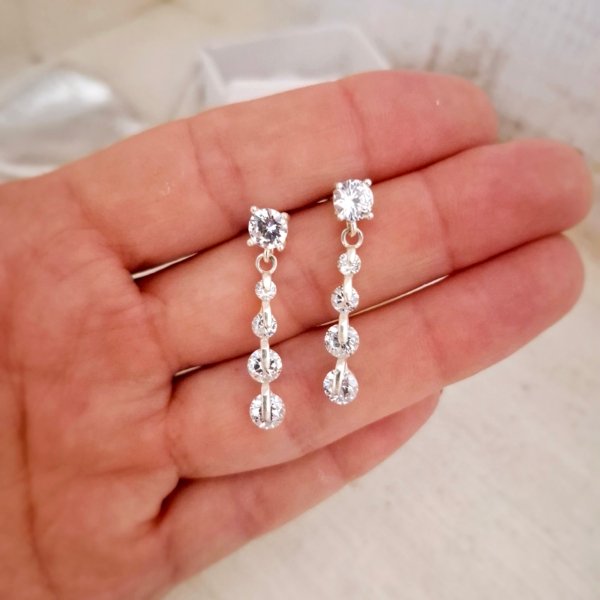 Aros Pasante Belu - Plata 925