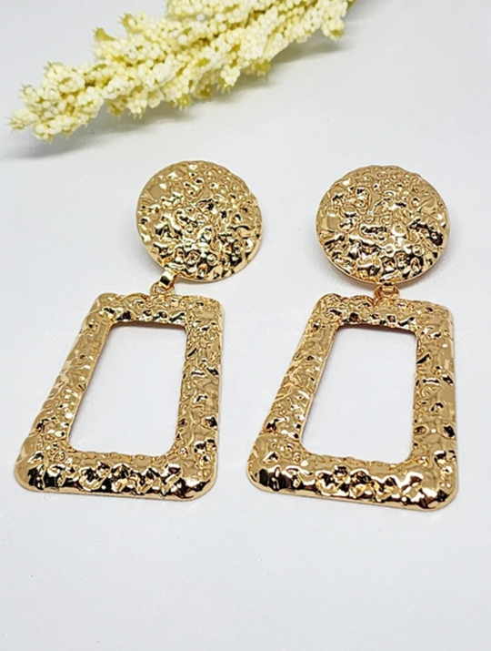 Aros Manía en Acero Dorado