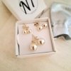 Aros Pasante Bolitas - Plata 925