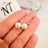 Aros Pasante Bolitas - Plata 925