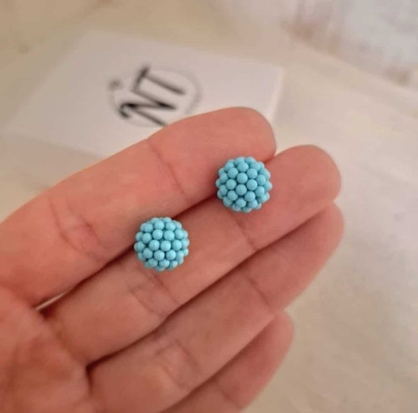 Aros Bolas de Fuego - Plata 925