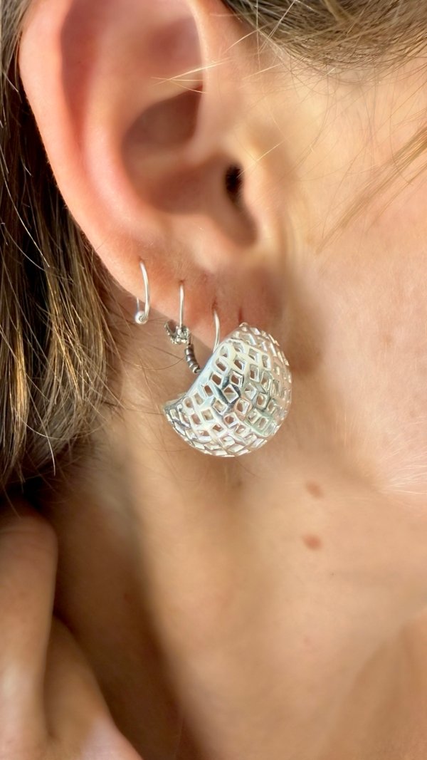 Aros Pasante Canastón - Acero Blanco