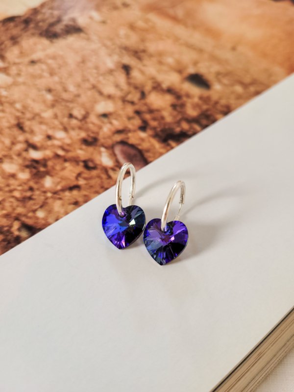 Joyas Natitere Argollas Corazones - Plata 925