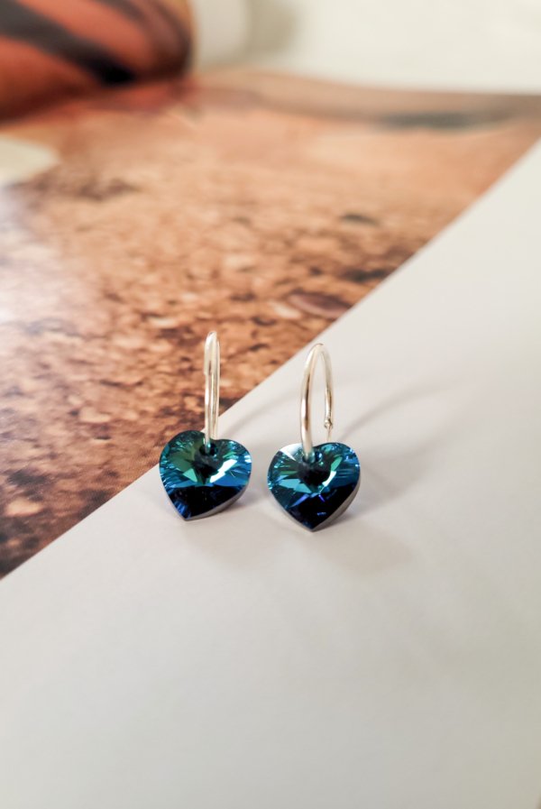 Joyas Natitere Argollas Corazones - Plata 925