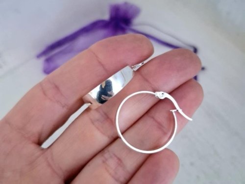 Argollas Juliet en Acero Blanco Argollas Juliet - Acero Blanco