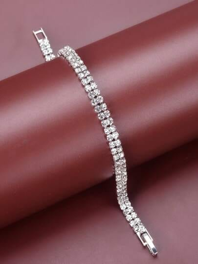 Pulsera Doble con Strass