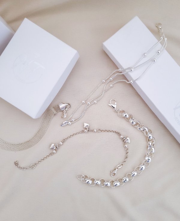 Pulsera Rolo Intermedia - Acero Blanco