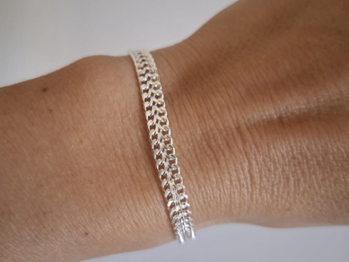 Pulsera Simo en Acero Blanco