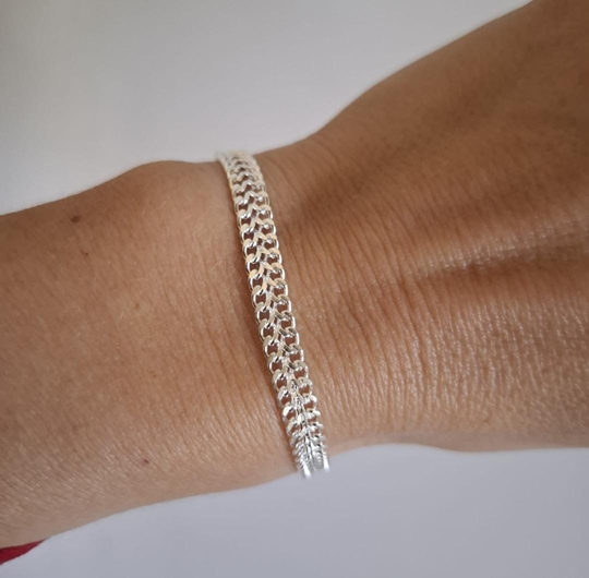 Pulsera Simo en Acero Blanco