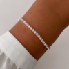 Pulsera con Strass - Acero Blanco
