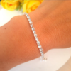 Pulsera con Strass - Acero Blanco