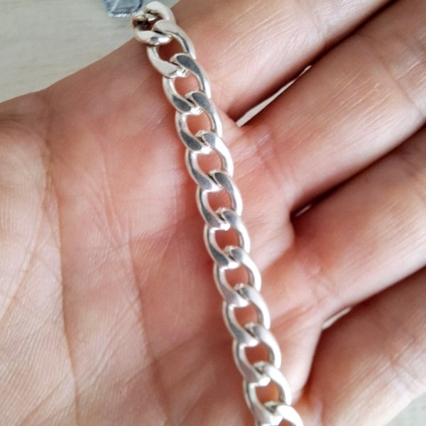 Pulsera Ancha - Acero Blanco