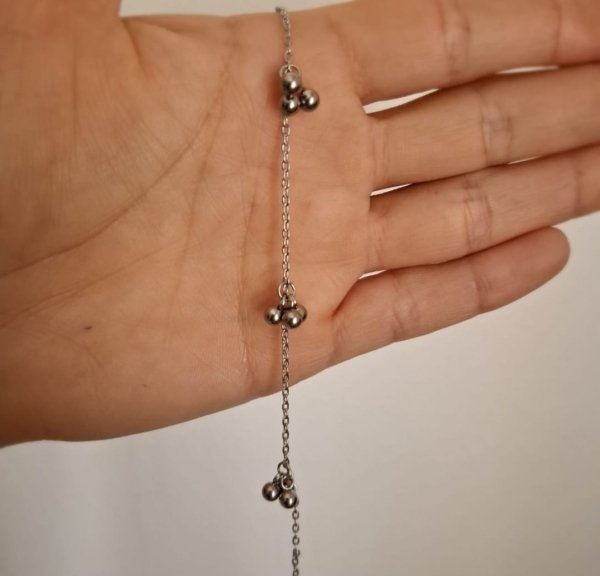 Tobillera Tres Bolitas - Acero Quirúrgico